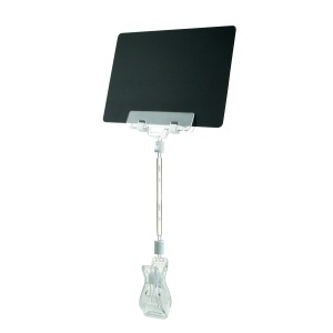 Ценникодержатель на прищепке универсальный с широким зажимом FX-CLAMP, ножка 100 мм цена 63 ₽ Ценникодержатель на прищепке универсальный с широким зажимом FX-CLAMP, ножка 100 мм