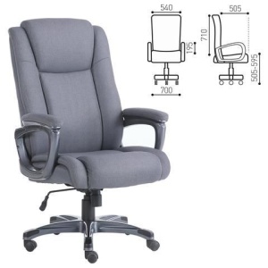 Кресло офисное BRABIX PREMIUM "Solid HD-005", нагрузка до 180 кг, ткань, серое, 531823 цена 22 275 ₽ Кресло офисное BRABIX PREMIUM "Solid HD-005", нагрузка до 180 кг, ткань, серое, 531823