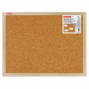 Доска пробковая для объявлений 45х60 см, деревянная рамка, BRAUBERG Wood, 238310 цена 1 250 ₽ Доска пробковая для объявлений 45х60 см, деревянная рамка, BRAUBERG Wood, 238310